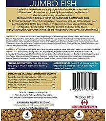 NorthFin Jumbo Formula 6 mm Sinking Pellets Fish Food, 1-kg bag slide 2 of 3