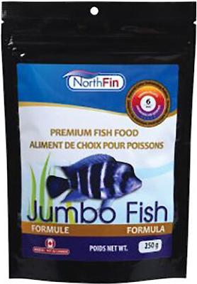 Show full view: NorthFin Jumbo Formula 6 mm Sinking Pellets Fish Food, 250-g bag slide 1 of 5