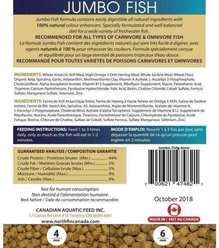 NorthFin Jumbo Formula 6 mm Sinking Pellets Fish Food, 250-g bag slide 2 of 5