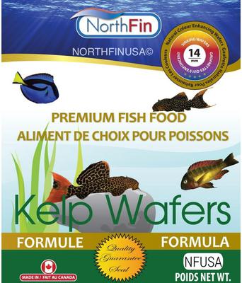 Show full view: NorthFin Kelp Wafers 14 mm Fish Food, 100-g bag slide 6 of 6