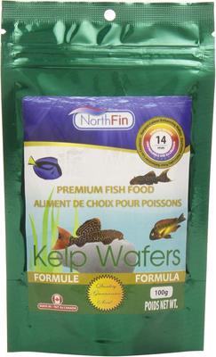 Show full view: NorthFin Kelp Wafers 14 mm Fish Food, 100-g bag slide 2 of 6