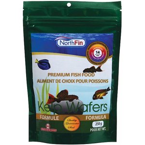 NorthFin Kelp Wafers 14 mm Fish Food, 250-g bag