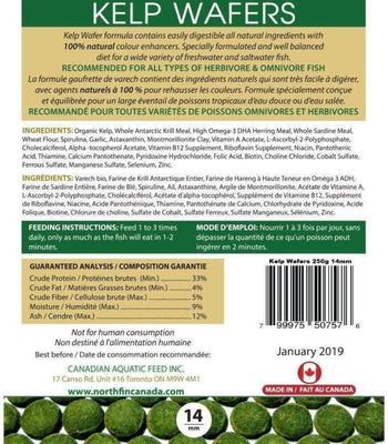 Show full view: NorthFin Kelp Wafers 14 mm Fish Food, 500-g bag slide 3 of 4