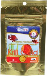 NorthFin Krill Pro 1 mm Sinking Pellets Fish Food, 20-g bag