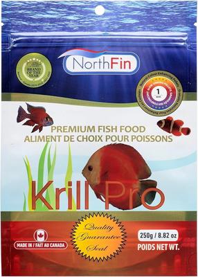 Show full view: NorthFin Krill Pro 1 mm Sinking Pellets Fish Food, 250-g bag slide 2 of 4