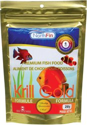 NorthFin Krill Pro 6 mm Sinking Pellets Fish Food, 250-g bag