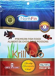 NorthFin Krill Pro Formula 3 mm Sinking Pellets Fish Food, 250-g bag