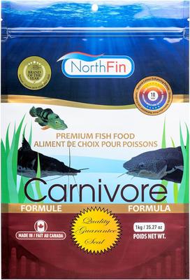 Show full view: NorthFin Mass Carnivore Formula 10 mm Sinking Pellets Fish Food, 1-kg bag slide 2 of 3