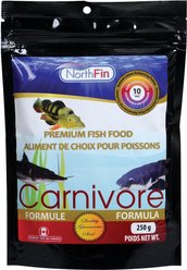 NorthFin Mass Carnivore Formula 10 mm Sinking Pellets Fish Food, 250-g bag