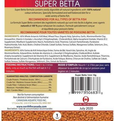 Show full view: NorthFin Super Betta Fish Food, 10-g bag slide 4 of 4