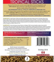 NorthFin Tropical Sticks 3 mm Floating Fish Food, 500-g bag slide 2 of 3