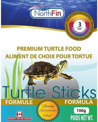 Show full view: NorthFin Turtle Sticks 3 mm Floating Sticks Fish Food, 100-g bag slide 2 of 3