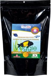 NorthFin Veggie Formula 1 mm Sinking Pellets Fish Food, 1-kg bag