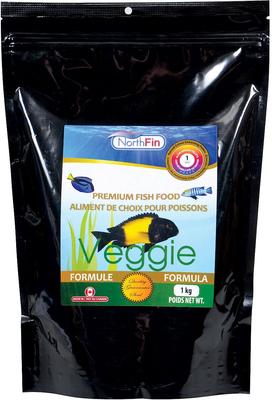 Show full view: NorthFin Veggie Formula 1 mm Sinking Pellets Fish Food, 1-kg bag slide 1 of 2