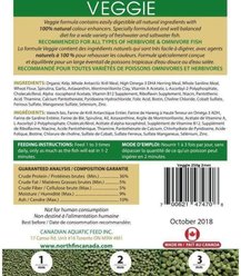 NorthFin Veggie Formula 1 mm Sinking Pellets Fish Food, 500-g bag slide 2 of 4