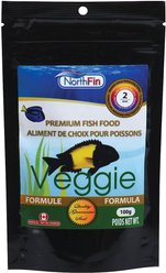 NorthFin Veggie Formula 2 mm Sinking Pellets Fish Food, 100-g bag