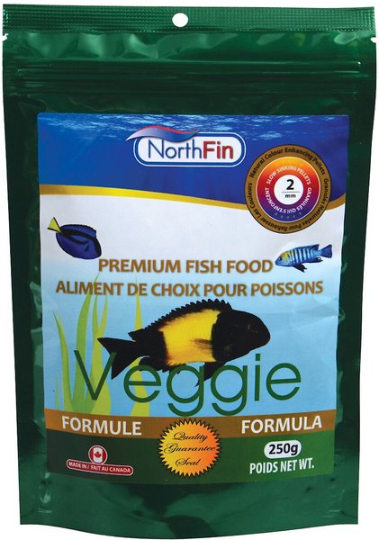 NorthFin Veggie Formula 2 mm Sinking Pellets Fish Food