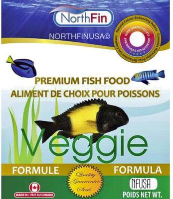 Show full view: NorthFin Veggie Formula 3 mm Sinking Pellets Fish Food, 100-g bag slide 5 of 6