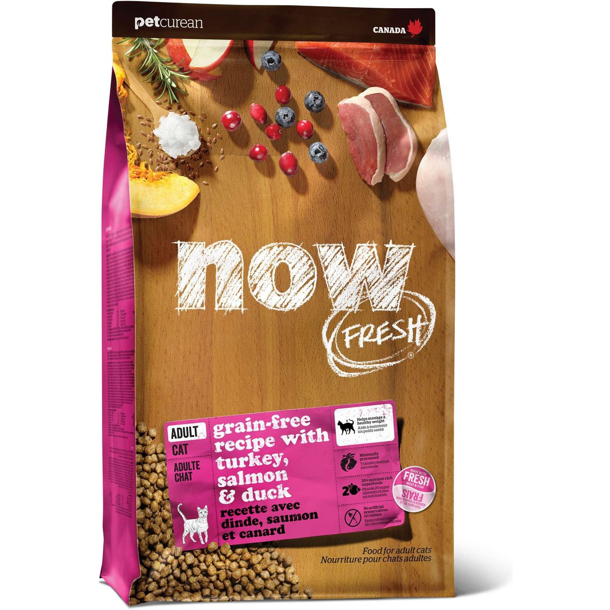 Now Fresh Grain-Free Adult Formula Dry Cat Food, 3-lb bag