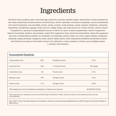 Show full view: Now Fresh Grain-Free Adult Recipe Dry Dog Food, 3.5-lb bag slide 10 of 11