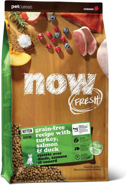 Petcurean Now! Fresh Grain Free Kitten Recipe Dry Cat Food