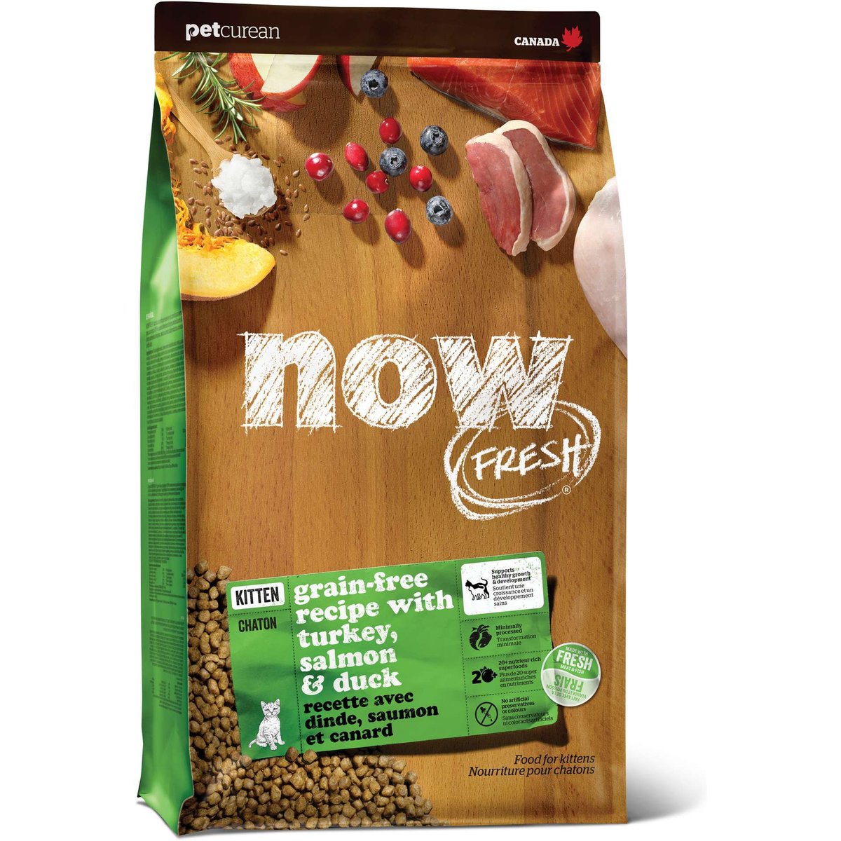 Now Fresh Grain-Free Kitten Formula Dry Cat Food, 3-lb bag
