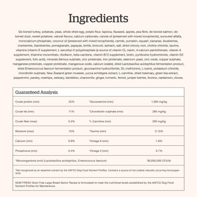 Show full view: Now Fresh Grain-Free Large Breed Senior Recipe Dry Dog Food, 25-lb bag slide 10 of 11