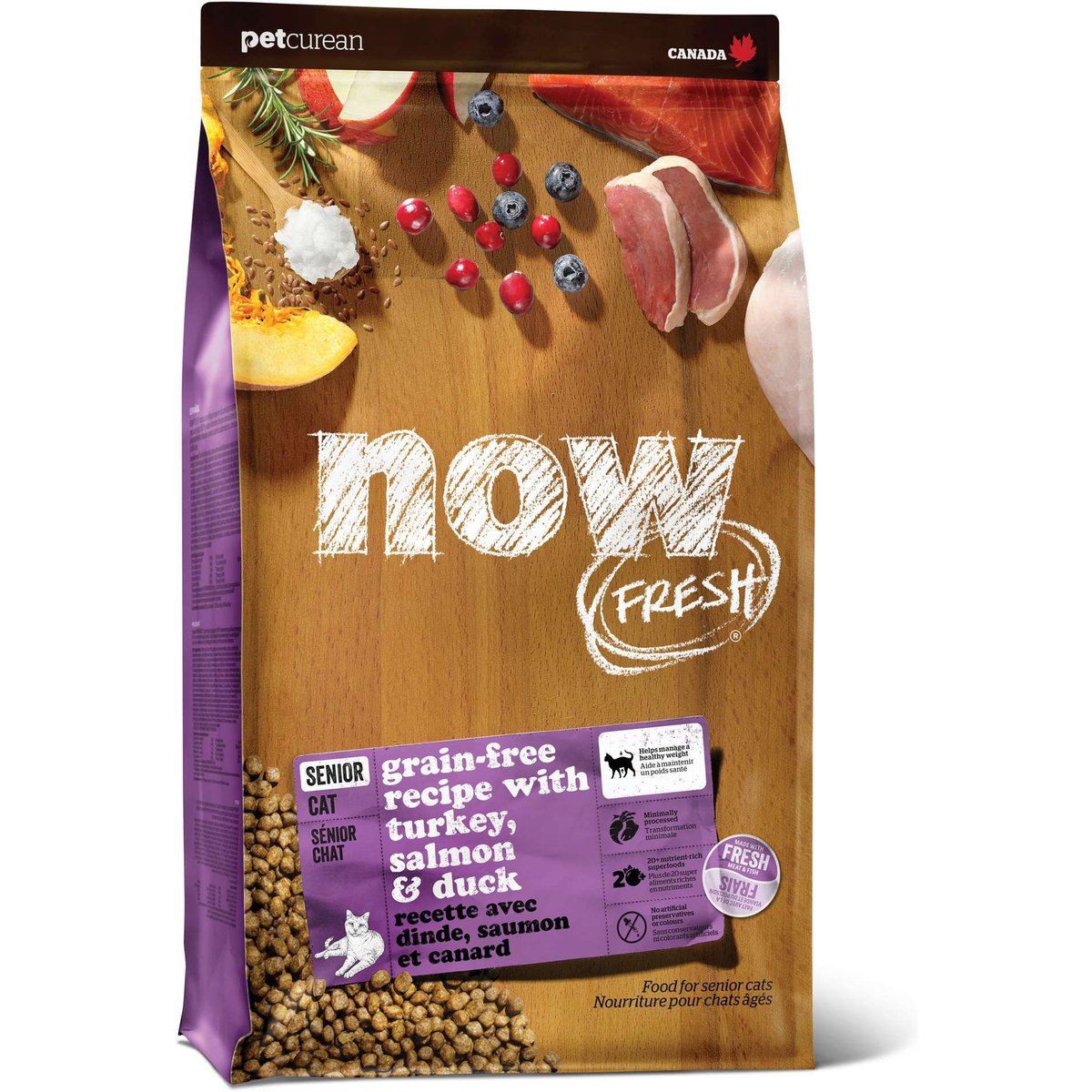 Now Fresh Grain-Free Senior Dry Cat Food, 3-lb bag