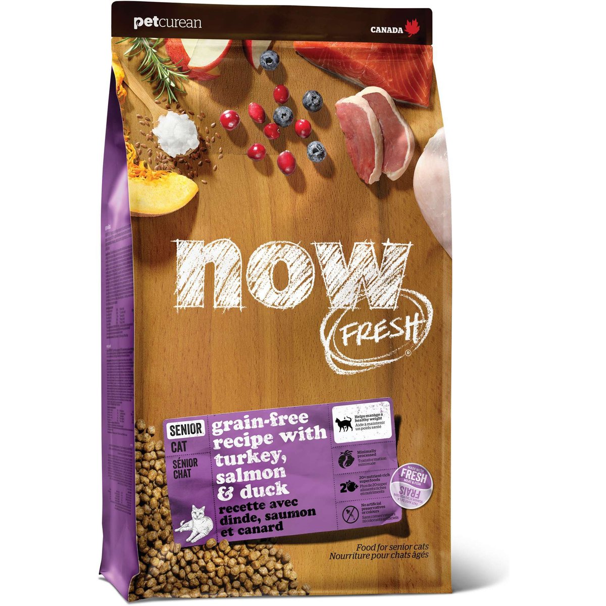Now Fresh Grain-Free Senior Dry Cat Food, 8-lb bag