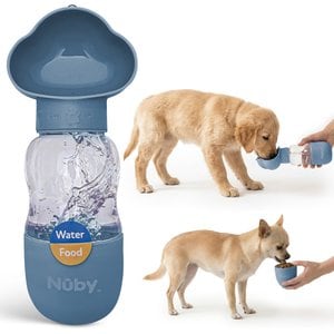 NUBY Essentials Leak Proof, Easy Carry Strap Double Plastic Dog