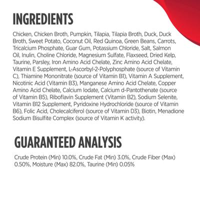 Show full view: Nulo Ancient Grain Savory Stew Puppy & Adult Chicken, Tilapia, & Duck Wet Dog Food, 6-oz can, 8 count slide 7 of 9