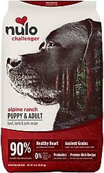 Nulo Challenger Puppy & Adult Alpine Ranch Beef, Lamb & Pork Dry Dog Food, 24-lb bag