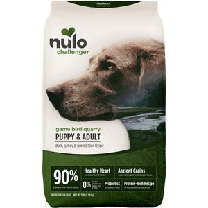 Nulo Challenger Puppy & Adult Gamebird Quarry Duck, Turkey & Guinea Fowl Dry Dog Food, 11-lb bag