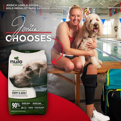 Show full view: Nulo Challenger Puppy & Adult Gamebird Quarry Duck, Turkey & Guinea Fowl Dry Dog Food, 11-lb bag slide 9 of 12