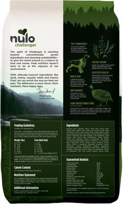 Show full view: Nulo Challenger Puppy & Adult Gamebird Quarry Duck, Turkey & Guinea Fowl Dry Dog Food, 24-lb bag slide 3 of 12