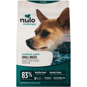 Nulo Challenger Puppy & Adult Small Breed Northern Catch Haddock, Salmon & Acadian Redfish Dry Dog Food, 4.5-lb bag