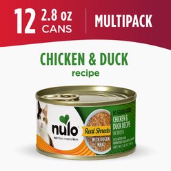 Nulo Chicken & Duck with Organ Meats Shredded Canned Wet Cat Food, 2.8-oz can, case of 12 slide 2 of 8