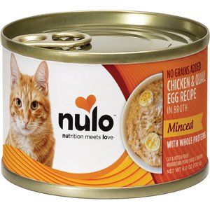 Nulo Chicken with Whole Quail Egg Minced Canned Wet Cat Food, 6-oz can, case of 8