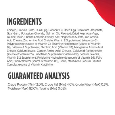 Show full view: Nulo Chicken with Whole Quail Egg Minced Canned Wet Cat Food, 6-oz can, case of 8 slide 6 of 9