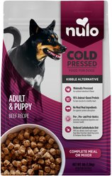 Nulo Cold Pressed Puppy & Adult Grain-Free Beef Recipe Dry Dog Food, 4-lb bag