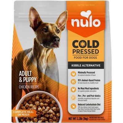 Nulo Nulo Cold Pressed Puppy & Adult Grain-Free Chicken Recipe Dry Dog Food, 2.2-lb bag