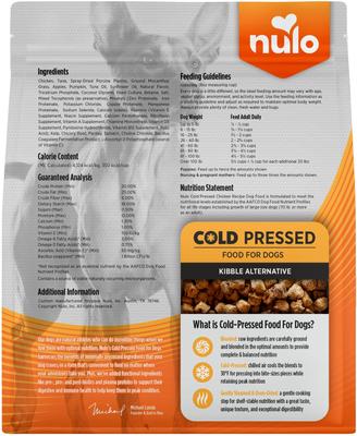 Show full view: Nulo Cold Pressed Puppy & Adult Grain-Free Chicken Recipe Dry Dog Food, 2.2-lb bag slide 3 of 12