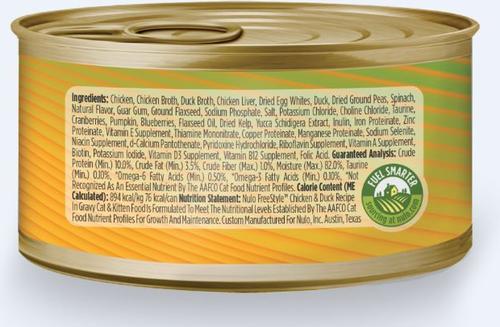 Show full view: Nulo Freestyle Beef & Rainbow Trout in Gravy + Freestyle Chicken & Duck in Gravy Canned Cat Food slide 5 of 5