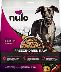 Nulo Freestyle Beef Recipe with Apples Grain-Free Freeze-Dried Raw Dog Food, 18-oz bag