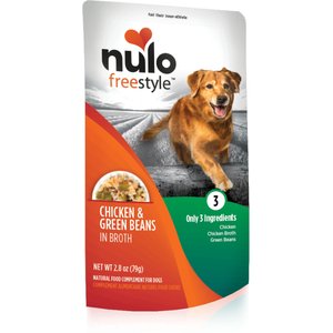 Nulo FreeStyle Chicken & Green Beans in Broth Dog Food Topper, 2.8-oz, case of 6