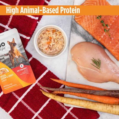 Show full view: Nulo FreeStyle Chicken, Salmon, & Carrot in Broth Dog Food Topper, 2.8-oz, case of 6 slide 4 of 12