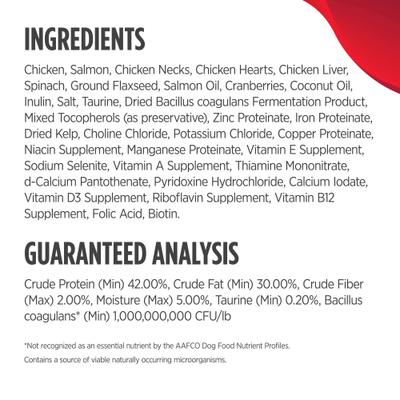 Show full view: Nulo FreeStyle Chicken & Salmon Recipe Freeze-Dried Raw Cat Food, 16-oz bag slide 6 of 10