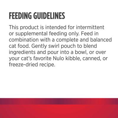 Show full view: Nulo FreeStyle Chunky Salmon & Mackerel Broth Wet Cat Food Topper, 2.8-oz pouch, case of 24 slide 10 of 11