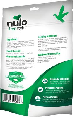 Show full view: Nulo Freestyle Duck Recipe + Freestyle Turkey Recipe Dog Training Treats slide 3 of 7