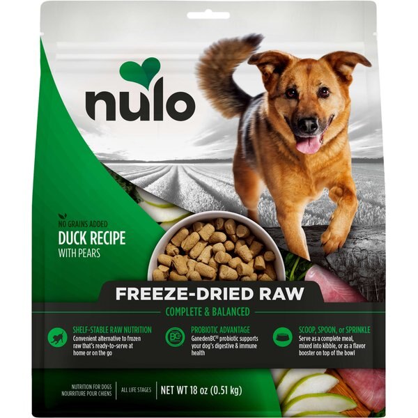 Nulo Freestyle Duck Recipe with Pears Grain-Free Freeze-Dried Raw Dog Food
